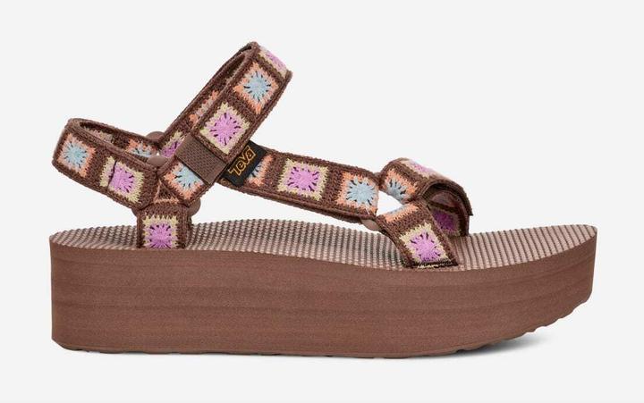 Actual product image Teva 's crochet sandals flatform universal (39)
