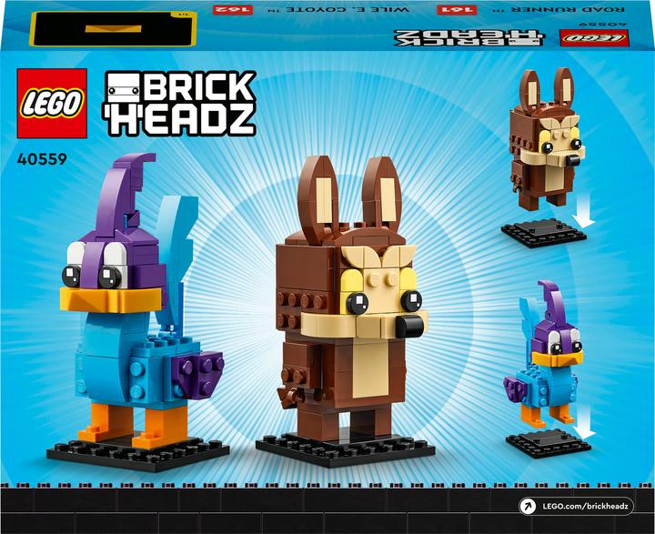 Produktbild LEGO Road Runner & Wile E. Coyote (40559, LEGO Brickheadz)