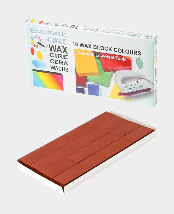 Image du produit Hobbyring Encaustic blocs de cire Set de 16, rouge-brun