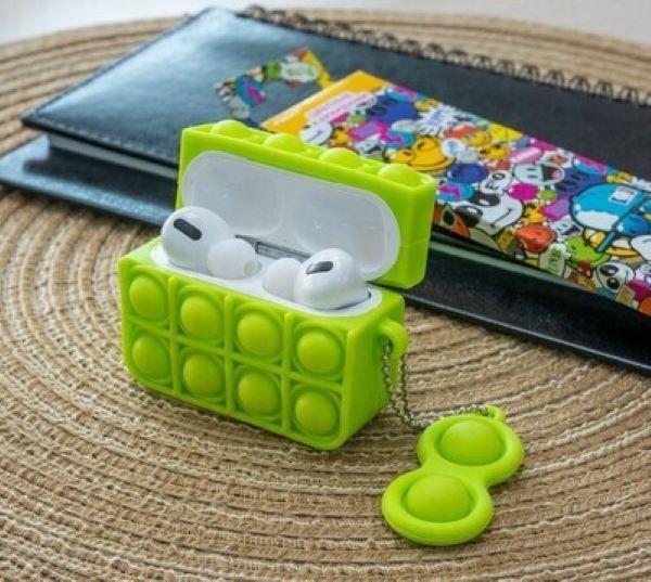 Immagine prodotto Ambiance1 AirPods Pro Custodia Pop it Fidget Verde No.02.2 (Manicotto per cuffie)