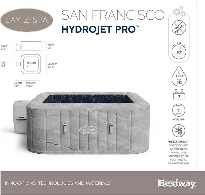 Produktbild Bestway Lay-Z-Spa San Francisco Smart Hydro Jet Pro (7 Pers.)