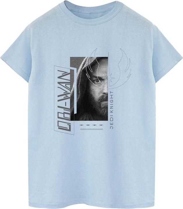 Actual product image Star Wars Womens/Ladies Obi-Wan Kenobi Jedi SciFi Collage Cotton Boyfriend T-Shirt (S)