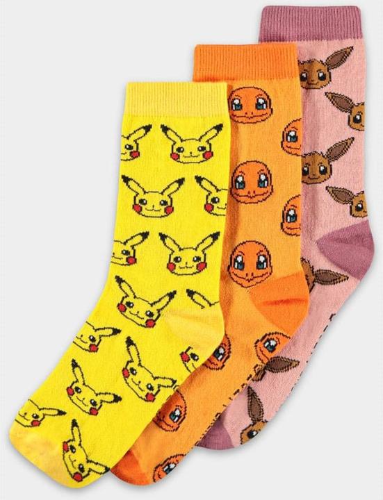 Difuzed POKEMON - Crew - Pack de 3 paires de chaussettes (T35-38) (3er Pack, 35, 38)