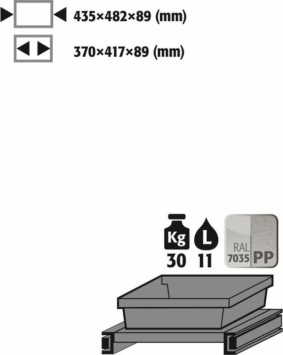 Produktbild asecos Tablarauszug für Chemikalienschränke der CS und CX Serie