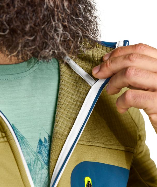 Actual product image Ortovox Fleece Grid Hoodie Men Midlayer (M)