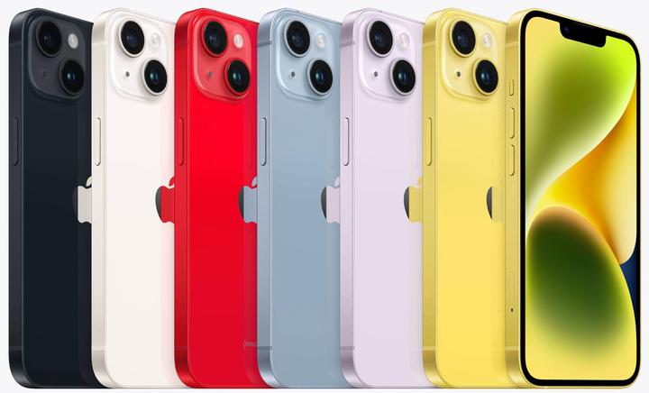Actual product image Apple iPhone 14 (128 GB, Purple, 6.10", SIM + eSIM, 12 Mpx, 5G)