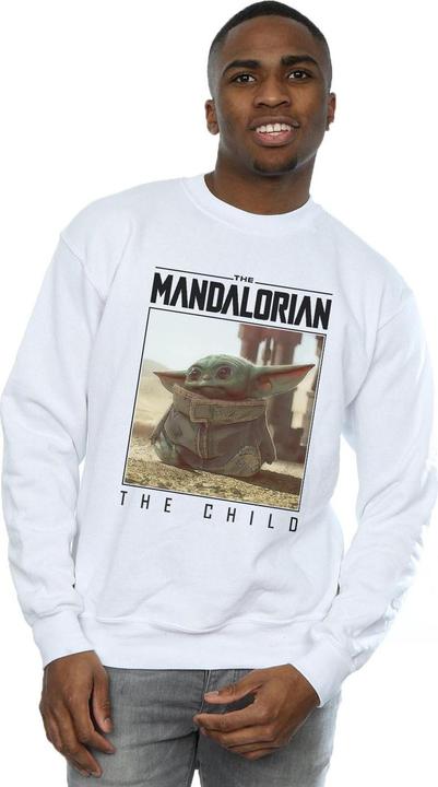 Actual product image Star Wars Mens The Mandalorian The Child Frame Sweatshirt (M)