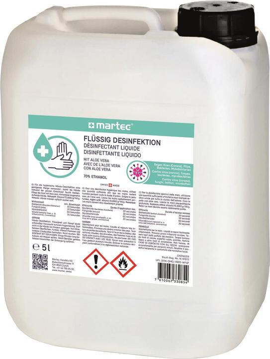 Martec Flüssig Desinfektion mit Aloe Kanister (5000 ml)