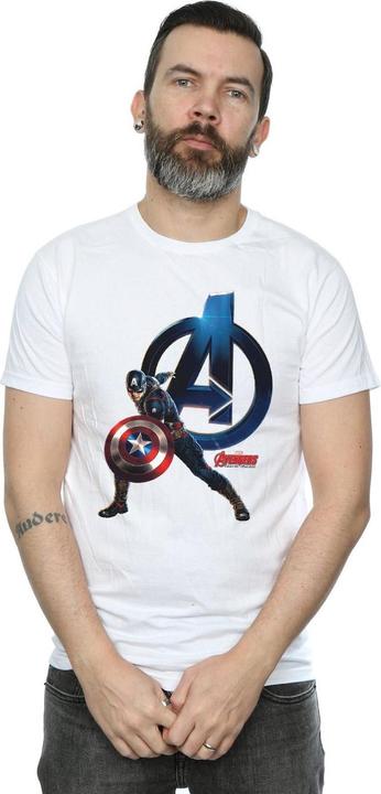 Immagine prodotto Maglietta con la posa di Capitan America (M)