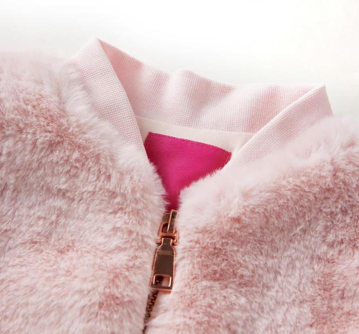 Immagine prodotto VidaXL Giacca da bambino in pelliccia ecologica rosa pallido 116,Materiale: Pelliccia ecologica (100 (116)