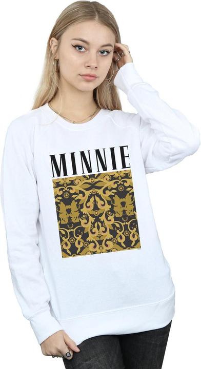 Actual product image Disney Womens/Ladies Minnie Mouse Baroque Pattern Sweatshirt (M)