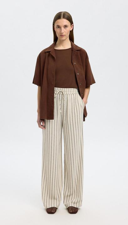 Image du produit Selected Femme Slfviva-Gulia Hw Striped Sun Pant Noos (42)