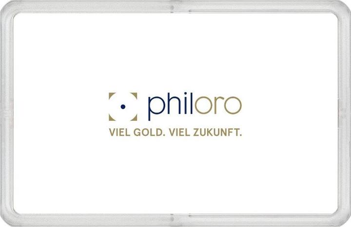 Actual product image Philoro Goldbarren 0,5 g - Geschenkkarte "Ein Geschenk von Herzen" (999.90)