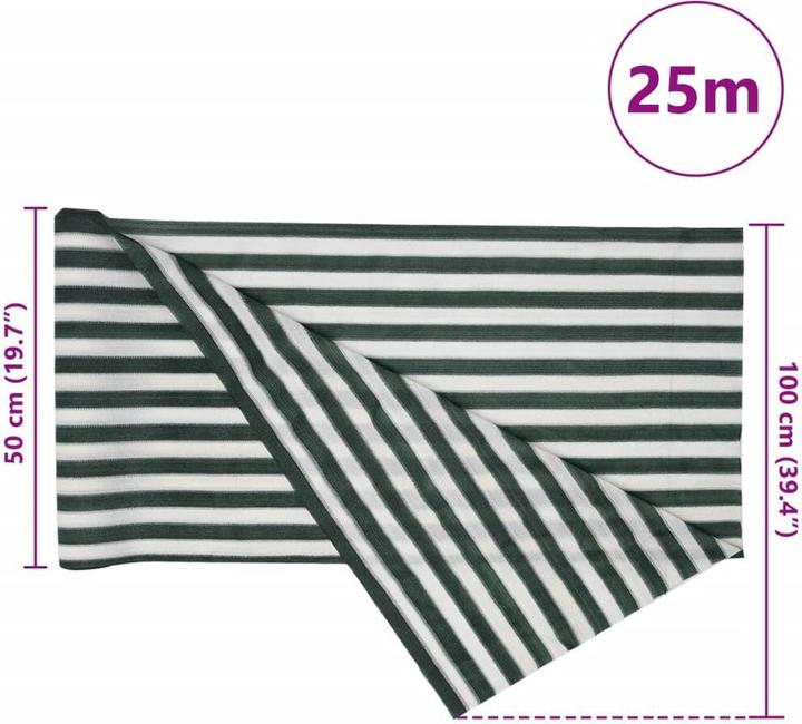 Image du produit VidaXL Zaunblende HDPE 75 g/m² (2500 cm)