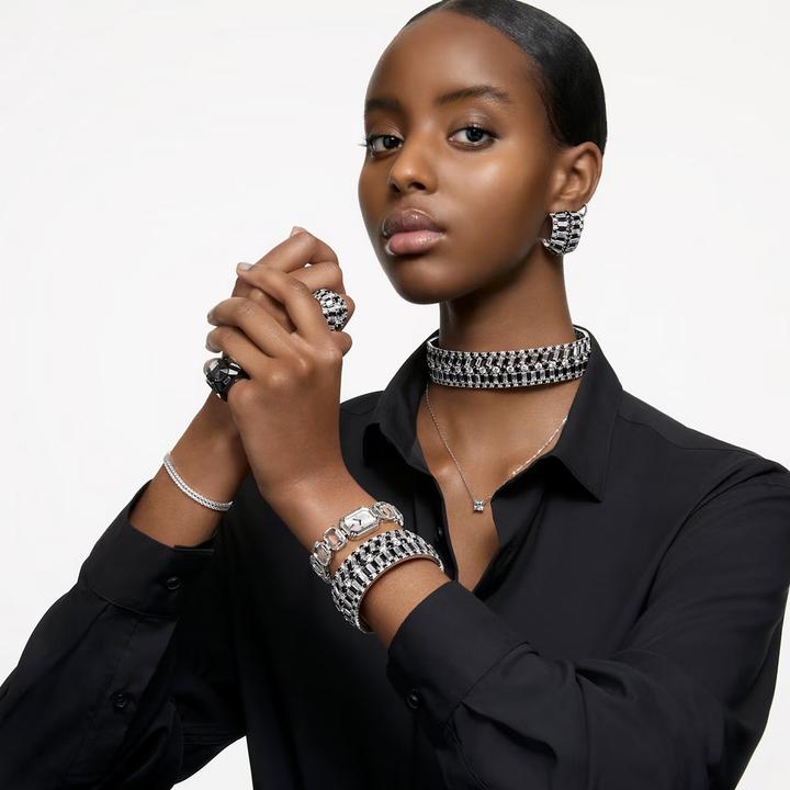Produktbild Swarovski Chroma Cocktail Ring Schwarz (52)