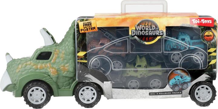 Image du produit Toi-Toys World of Dinosaurs Dino-Truck avec 3 voitures de retrait