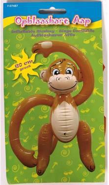Produktbild Folat Partyaccessoire Aufblasbarer Affe Braun, 61 cm