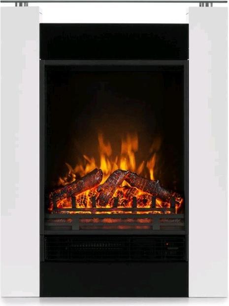 Actual product image Klarstein Studio 5 Electric Fireplace White (1800 W)