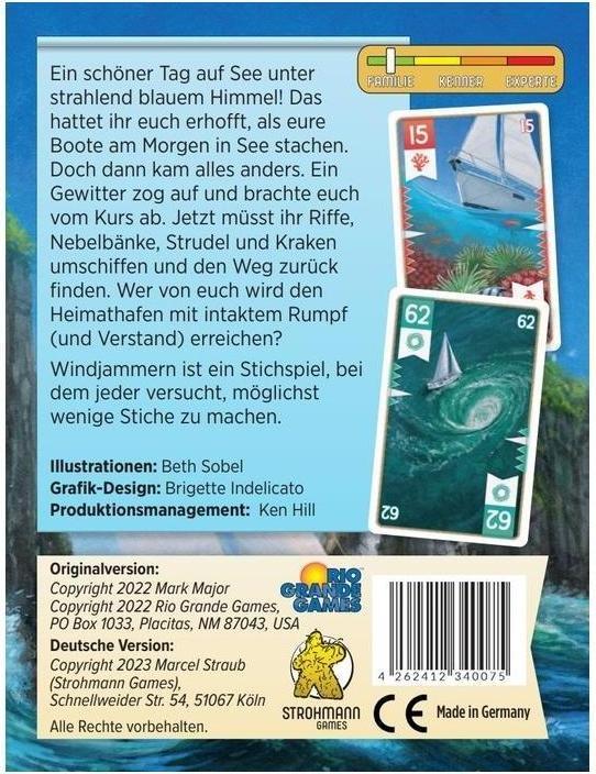 Actual product image Strohmann Games STRD0017 - Windjammern, card game, for 3-6 players, from 10 years (DE edition) (German)