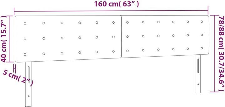 Immagine prodotto VidaXL Jeanette (160 x 5 x 88 cm)