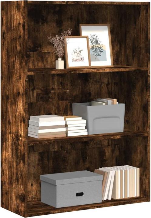 Image du produit VidaXL Bücherregal Regal Standregal Büroregal Aufbewahrungsregal Räuchereiche (80 x 30 x 114 cm)