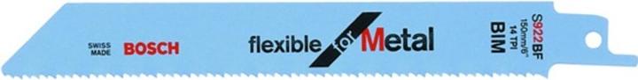Actual product image Bosch Professional Zubehör Reciprocating saw blade S 922 BF, Flexible for Metal, 100-pack