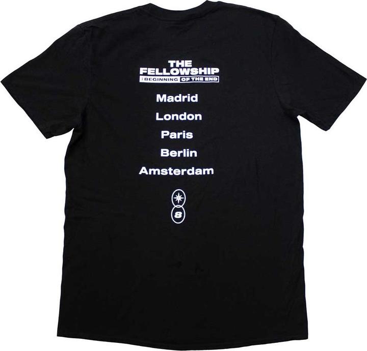Immagine prodotto ATEEZ Fellowship Tour Euro Maglietta Logo Stampa posteriore Adulto Unisex (S)