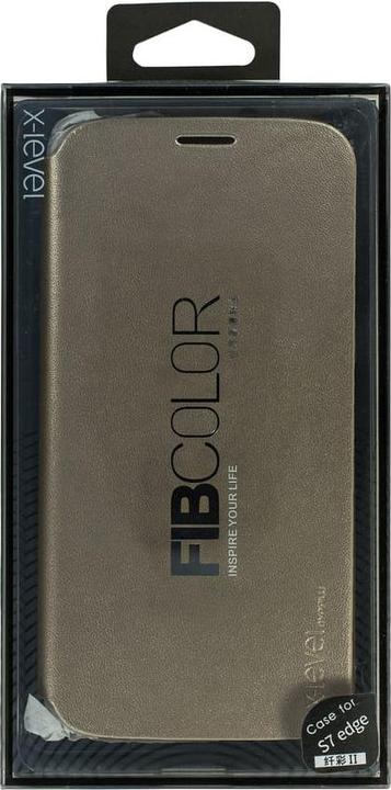 Actual product image X-Level Samsung Galaxy S7 Edge - FIB Colour, Flip Case, gold (Samsung Galaxy S7 Edge)