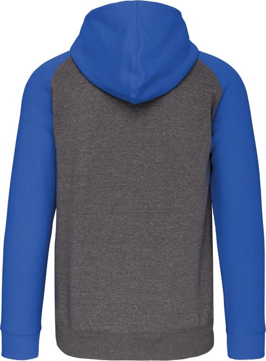 Produktbild Proact Sweatshirt Zipper mit Kapuze aus zweifarbigem Molton (L)