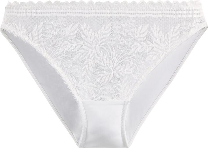 La Redoute Collections Mikrofaserslip mit Spitzendetails