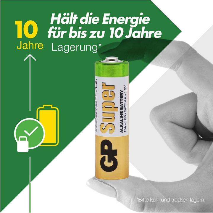 Produktbild GP Batteries AA Mignon Batterie GP Alkaline Super 1,5V 40 Stück (40 Stk., AA)