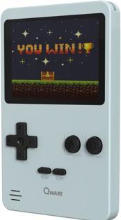 Actual product image Qware Arcade 240 In 1 Mini Game Retro Grey