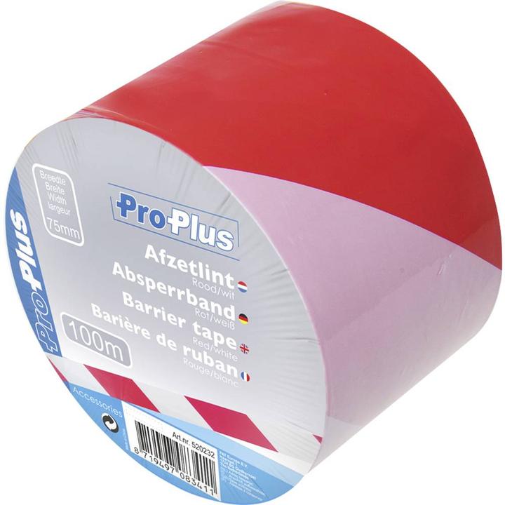 Image du produit ProPlus Ruban de délimitation rouge/blanc
