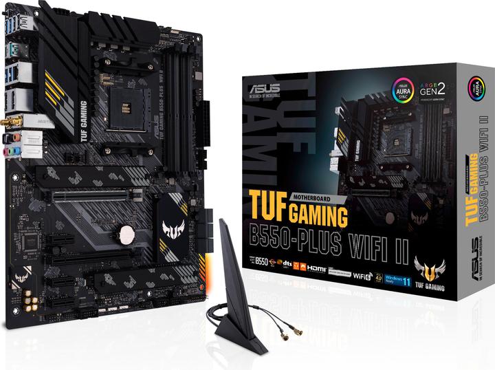Image du produit ASUS TUF GAMING B550-PLUS WIFI II (AM4, AMD B550, ATX)