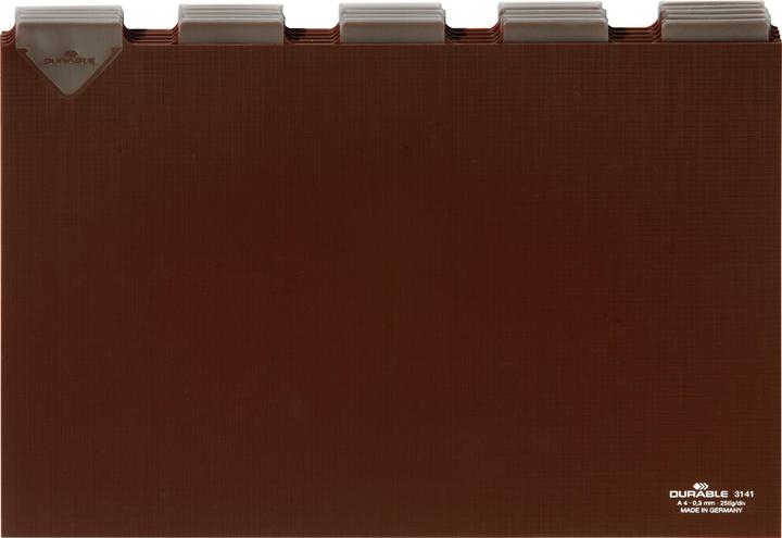 Produktbild Durable LEITKARTEN MIT UMSCHWEISSTEN TABEN 1 PAK 314111 (A4)