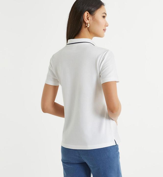 Actual product image Anne Weyburn T-shirt with polo collar (40)