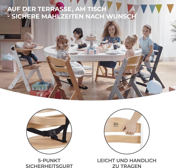 Productafbeelding KinderKraft ENOCK kinderstoel hout naturel (Kinderstoel)