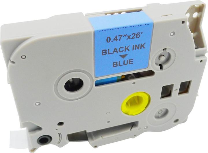 Immagine prodotto MediaRange Cassetta nastro adesivo 12mm nero/blu Brother TZ-531/TZe-531 8m (1.20 cm, Blu)