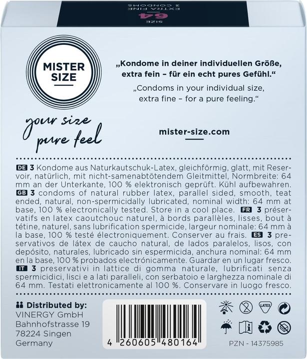 Produktbild Mister Size 64 (3 Stk.)