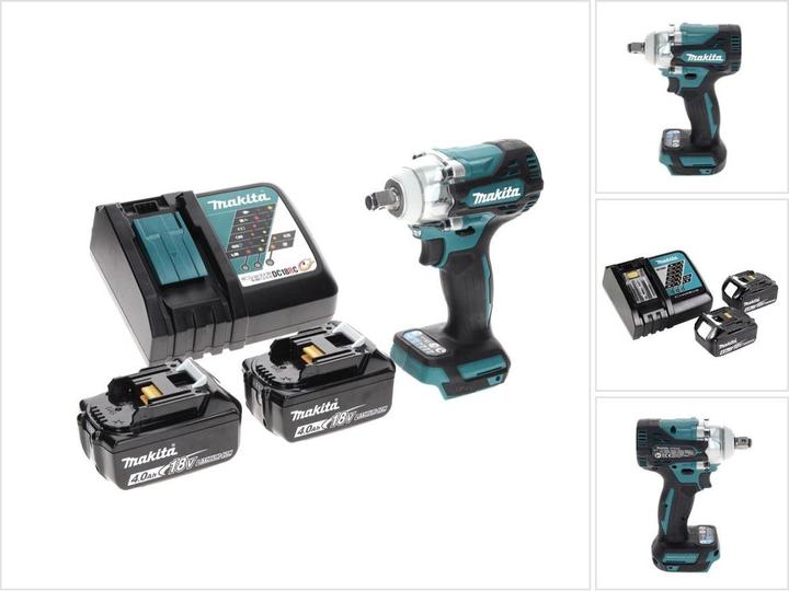 Immagine prodotto Makita DTW 300 RM Avvitatore a impulsi a batteria 18 V 330 Nm 1/2" Brushless + 2x batteria 4.0 Ah + (Batteria ricaricabile)