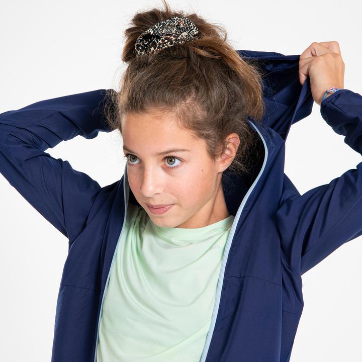 Immagine prodotto Kiprun Laufjacke Kinder winddicht - Wind Jacket marineblau/grau (164)