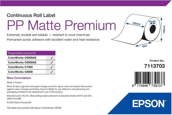 Epson Pp Mat Label Premium