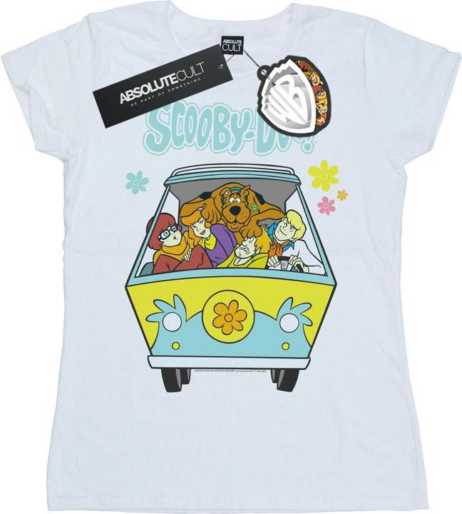 Actual product image Scooby Doo Womens/Ladies Mystery Machine Group Cotton T-Shirt (XL)
