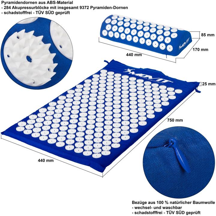 Immagine prodotto Movit Tappetino per agopressione (25 mm)