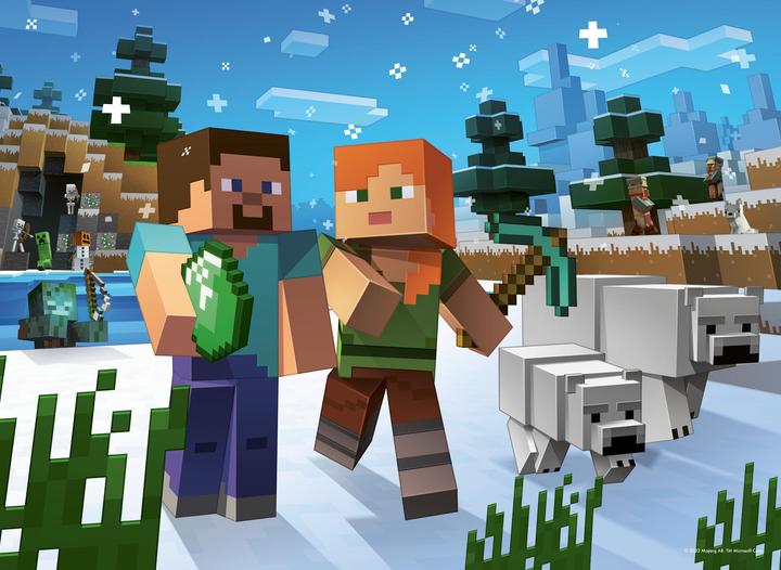 Actual product image Ravensburger Minecraft puzzle 4x100pzs (100 pieces)