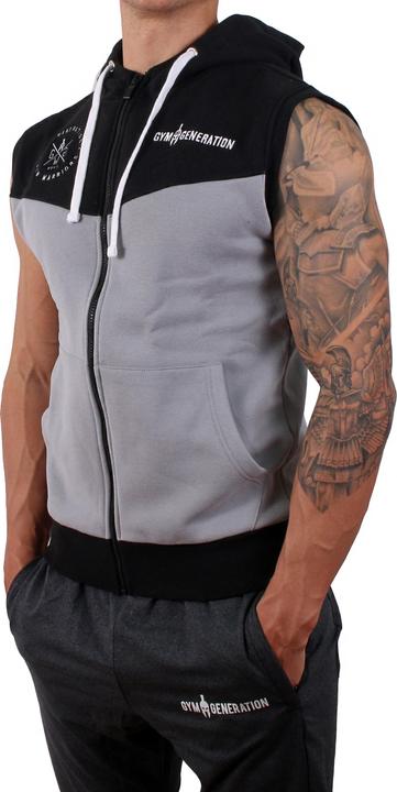 Actual product image Gym Generation Alpha Hoodie - BLACK / GREY (L)