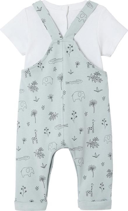 Image du produit Vertbaudet Baby-Set: Latzhose, Body & Halstuch, Dschungelmotive (56)