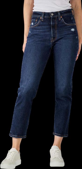 Levis 501 Jeans Straight Cropped salsa authentic