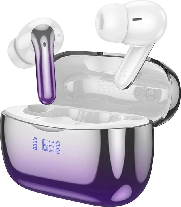 Actual product image Hoco Bluetooth headphones chrome effect (ANC, 7 h, Wireless)