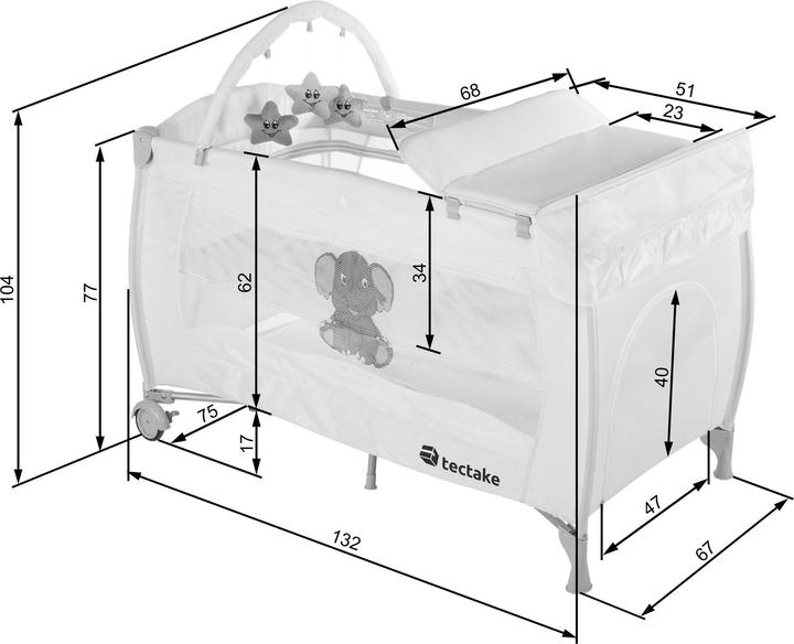 Actual product image tectake Elephant